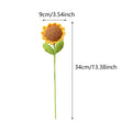 Handmade Smiley Wool Sunflowers, Gift for Teachers, Pack of 8 - view 3