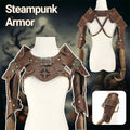 Handmade Steampunk Shoulder Armour Cosplay Costume Vest, One Size Fits Most