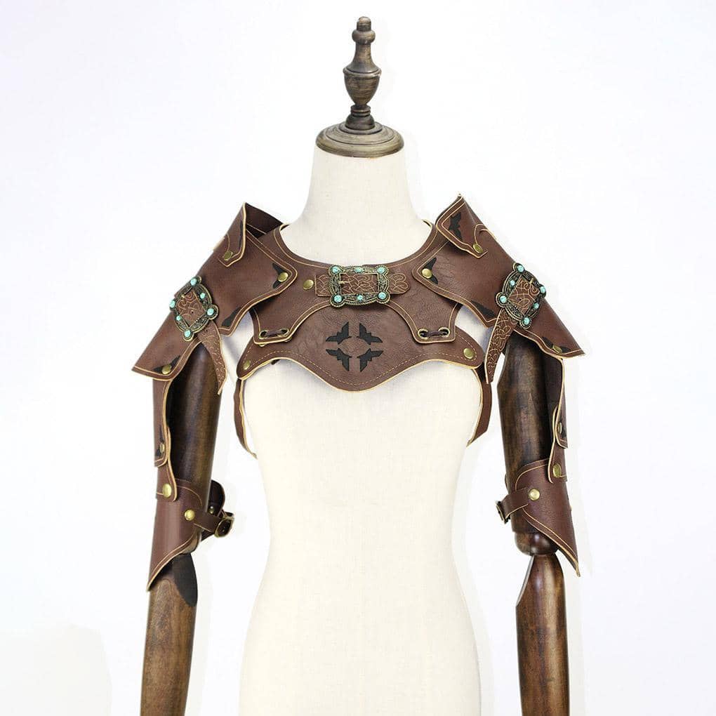 Handmade Steampunk Shoulder Armour Cosplay Costume Vest, One Size Fits Most - view 4