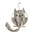 Handmade White Macrame Owl Wall Hanging Boho Cotton Rope Tapestry - view 4