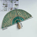 Handwoven Seagrass Hand Fan for Home Decoration and Summer Cooling, Green - view 3