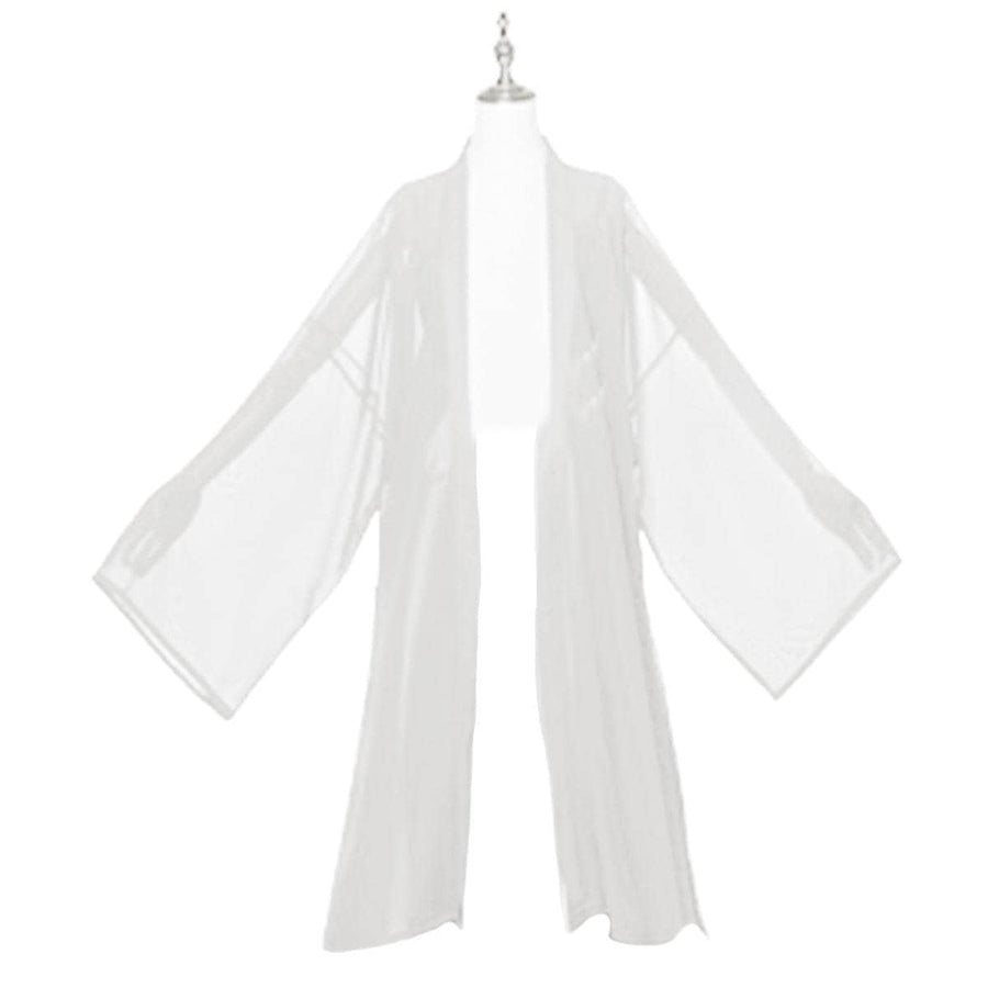 Hanfu Women's Long Lapel Top - Ivory, Medium (Bust 106 cm)