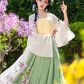 Hanfu Women's Long Lapel Top - Ivory, Medium (Bust 106 cm) - view 4
