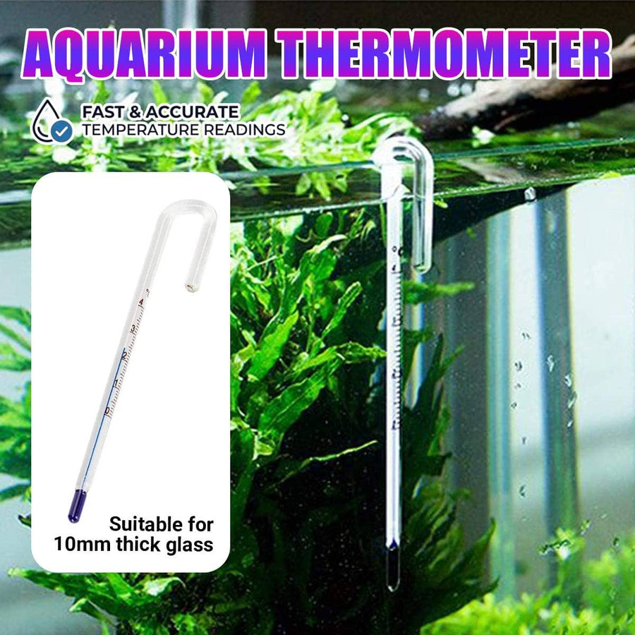 Hang on Aquarium Glass Thermometer Celsius for 10 mm Thick Glass