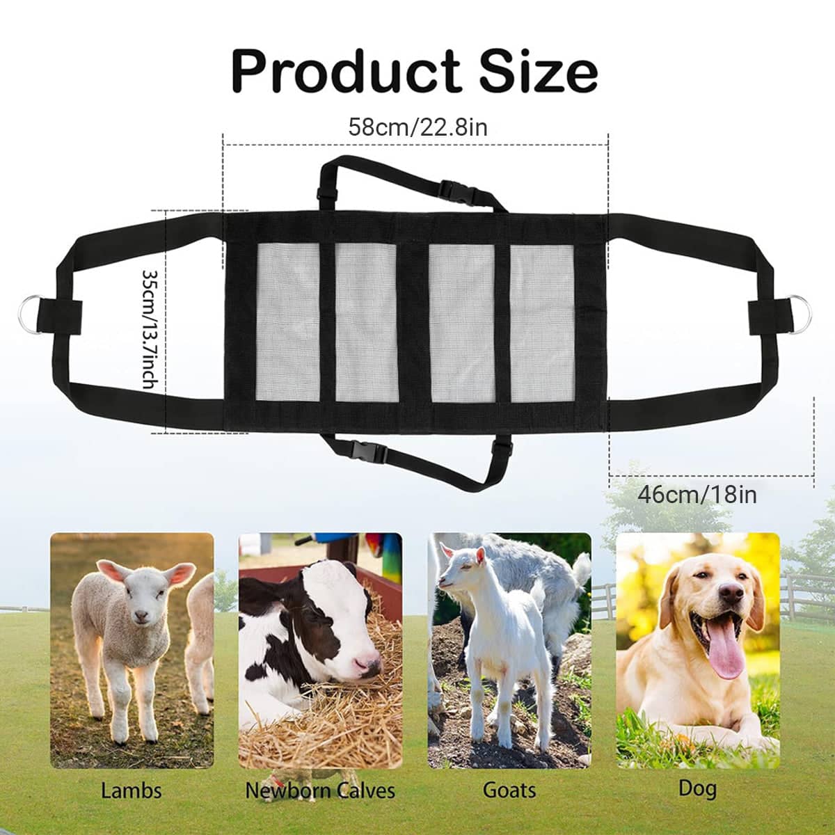 Hanging Animal Weighing Sling for Pets and Livestock - view 3