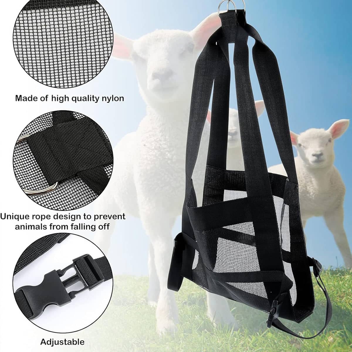 Hanging Animal Weighing Sling for Pets and Livestock - view 4
