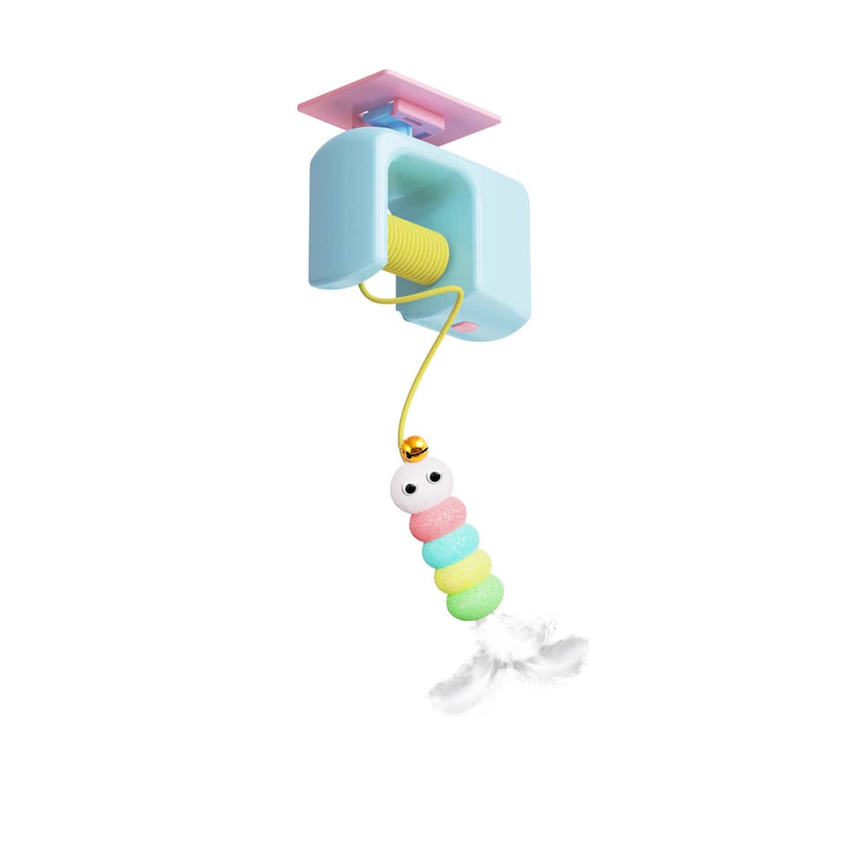 Hanging Automatic Cat Toy Adjustable Self Play Interactive for Cats and Kittens - Blue