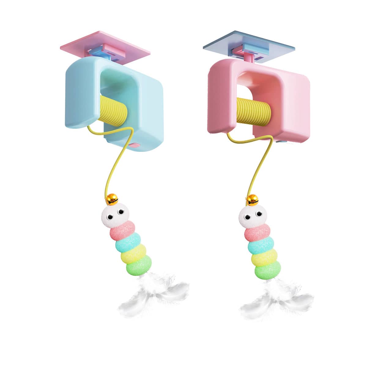 Hanging Automatic Cat Toy Adjustable Self Play Interactive for Cats and Kittens - Blue - view 3