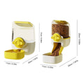 Hanging Automatic Pet Food Dispenser for Cages, Large Capacity - Yellow - view 4