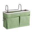 Hanging Bedside Storage Caddy with Pockets - Light Green