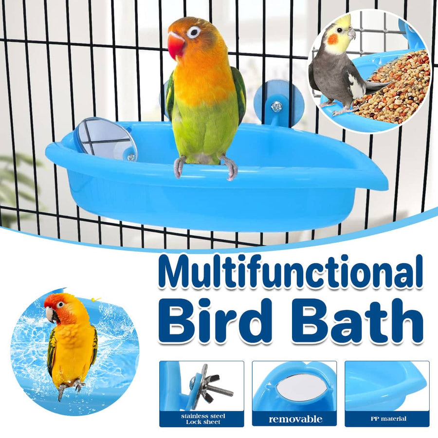 Hanging Bird Bath Basin for Cages, Multifunctional Bird Bathtub