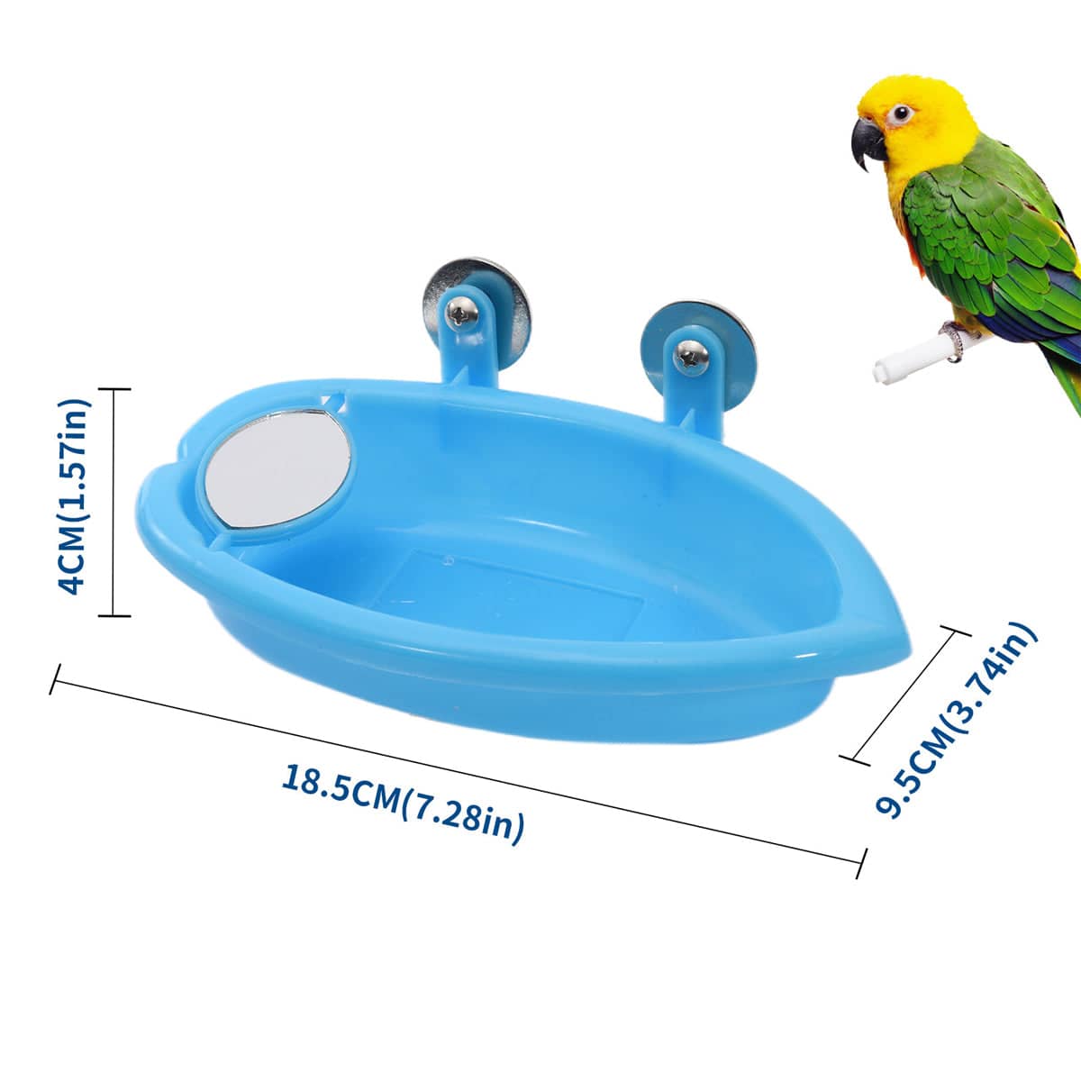 Hanging Bird Bath Basin for Cages, Multifunctional Bird Bathtub - view 3