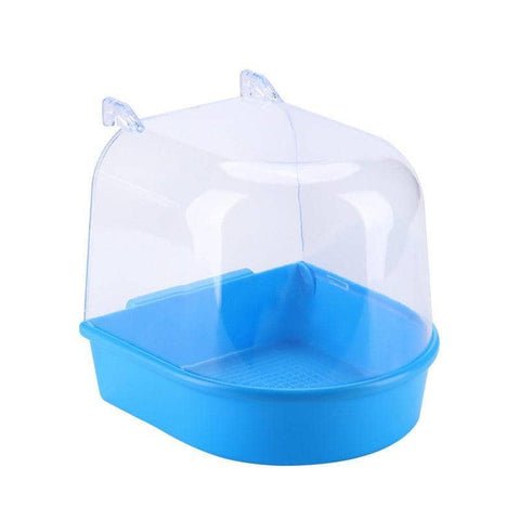 Hanging Bird Bath Tub for Cage - Blue