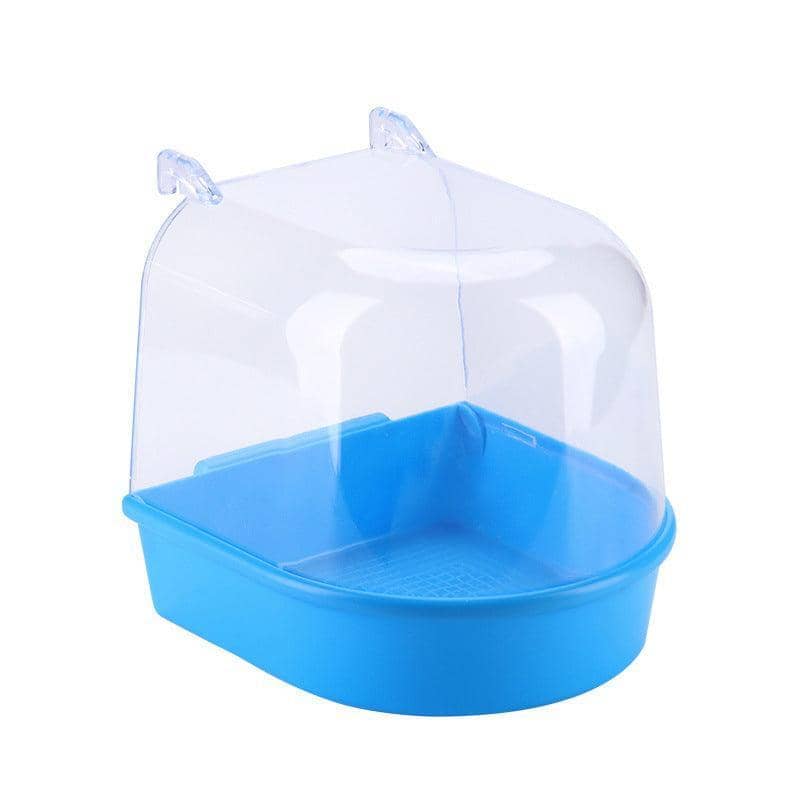 Hanging Bird Bath Tub for Cage - Blue
