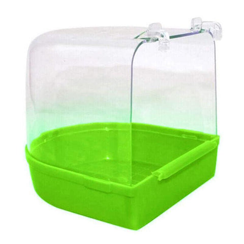 Hanging Bird Bath Tub for Cage - Green