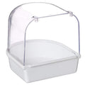 Hanging Bird Bath Tub for Cage - White