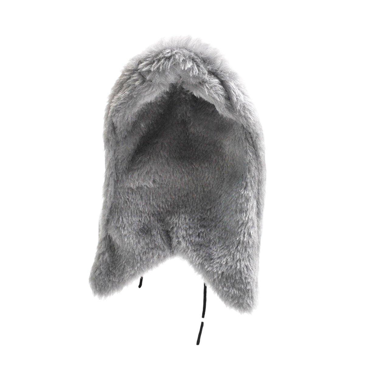 Hanging Bird Nest Plush Bedding - Grey, Small (12 x 15 cm)