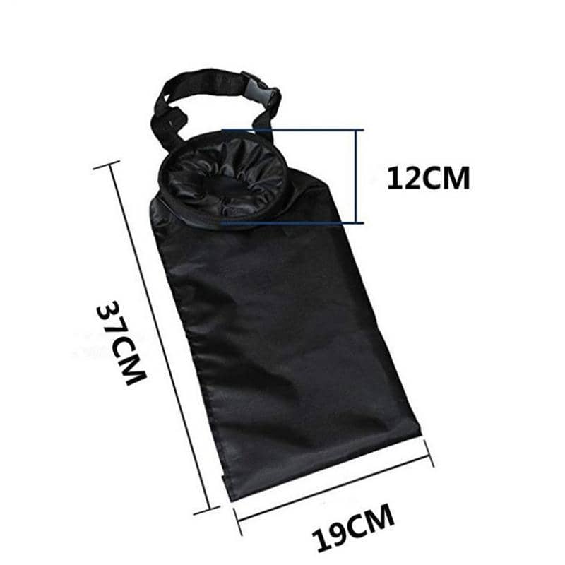 Hanging Car Rubbish Bags, Black Oxford Cloth, Pack of 2 - view 3