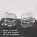 Hanging Clear Plastic Bird Cage Feeder with Hook, Anti Spill Food and Water Cup - view 5
