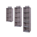 Hanging Closet Organiser with Fabric Shelves - 4 Tier - view 3