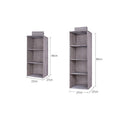 Hanging Closet Organiser with Fabric Shelves - 4 Tier - view 5