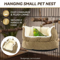 Hanging Corduroy Small Pet Nest with Plush Lining for Cages