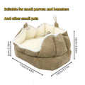 Hanging Corduroy Small Pet Nest with Plush Lining for Cages - view 3