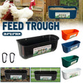 Hanging Feed Trough for Poultry and Goats - White - view 2