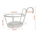 Hanging Flower Pot Rack in Iron, White, 22 cm Diameter - view 3