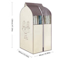Hanging Garment Cover with Clear Window, 120 cm - Grey - view 4
