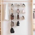 Hanging Handbag Organiser for Wardrobe - 2 Layers, 40 x 16 x 70 cm - view 4