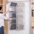 Hanging Handbag Storage Organiser for Wardrobe, 4 Layers, Dark Green - view 5