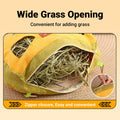Hanging Hay Feeder Bag Washable Anti Waste for Bunnies, Hamsters and Small Pet Cages - view 5