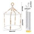 Hanging Herb Drying Rack, Handwoven Cotton Rope with 15 Hooks - view 3