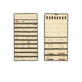 Hanging Jewellery Organiser with 48 Pockets and Metal Hanger - Beige