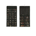 Hanging Jewellery Organiser with 48 Pockets and Metal Hanger - Black