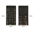 Hanging Jewellery Organiser with 48 Pockets and Metal Hanger - Black - view 4