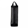 Hanging Mesh Bag Organiser, Plastic Bag Dispenser - Black