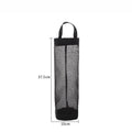 Hanging Mesh Bag Organiser, Plastic Bag Dispenser - Grey - view 4