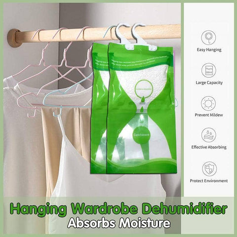 Hanging Moisture Absorber Dehumidifier Bag for Wardrobe Closet Storage