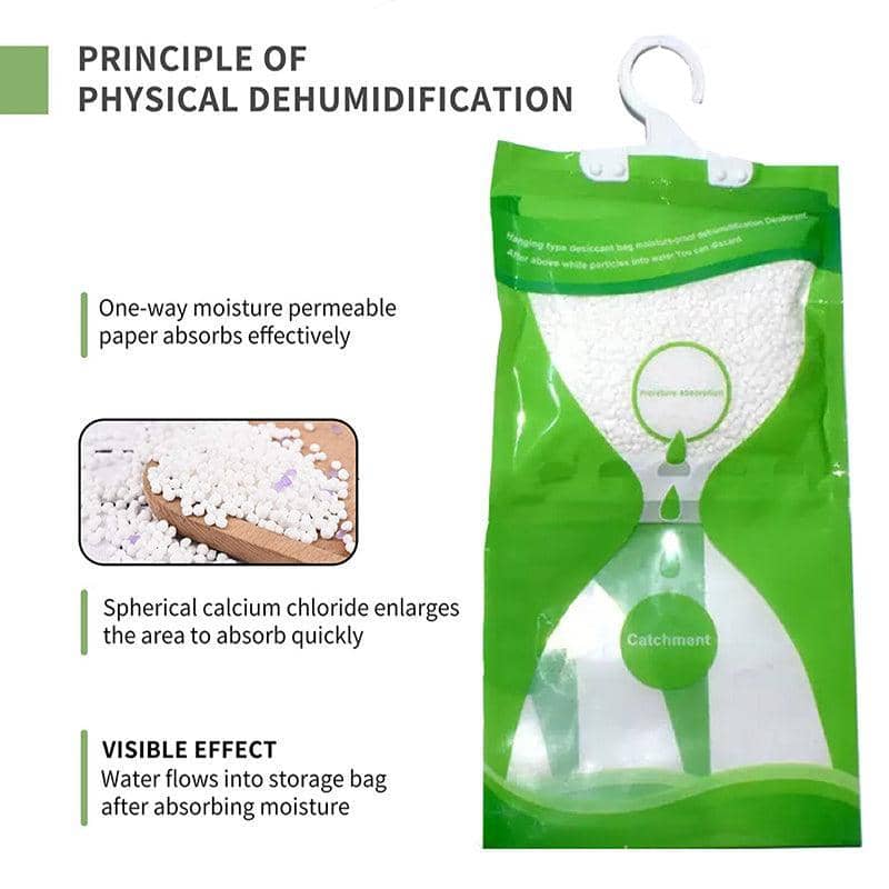 Hanging Moisture Absorber Dehumidifier Bag for Wardrobe Closet Storage - view 5
