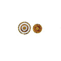 Hanging Paper Fan Party Decorations - Black and Gold, Pack of 8 - view 2