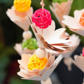 Hanging Parrot Chew Toy with Natural Wood and Woven Balls for Cage Beak Grinding - view 5