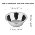 Hanging Pet Bowls, Stainless Steel, 13 cm Diameter, Pack of 2 - view 3