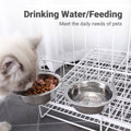 Hanging Pet Bowls, Stainless Steel, 13 cm Diameter, Pack of 2 - view 4