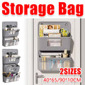 Hanging Wall Door Storage Bag Organiser Multi Pocket Grey - 3 Tier, 40 x 90 cm - view 2