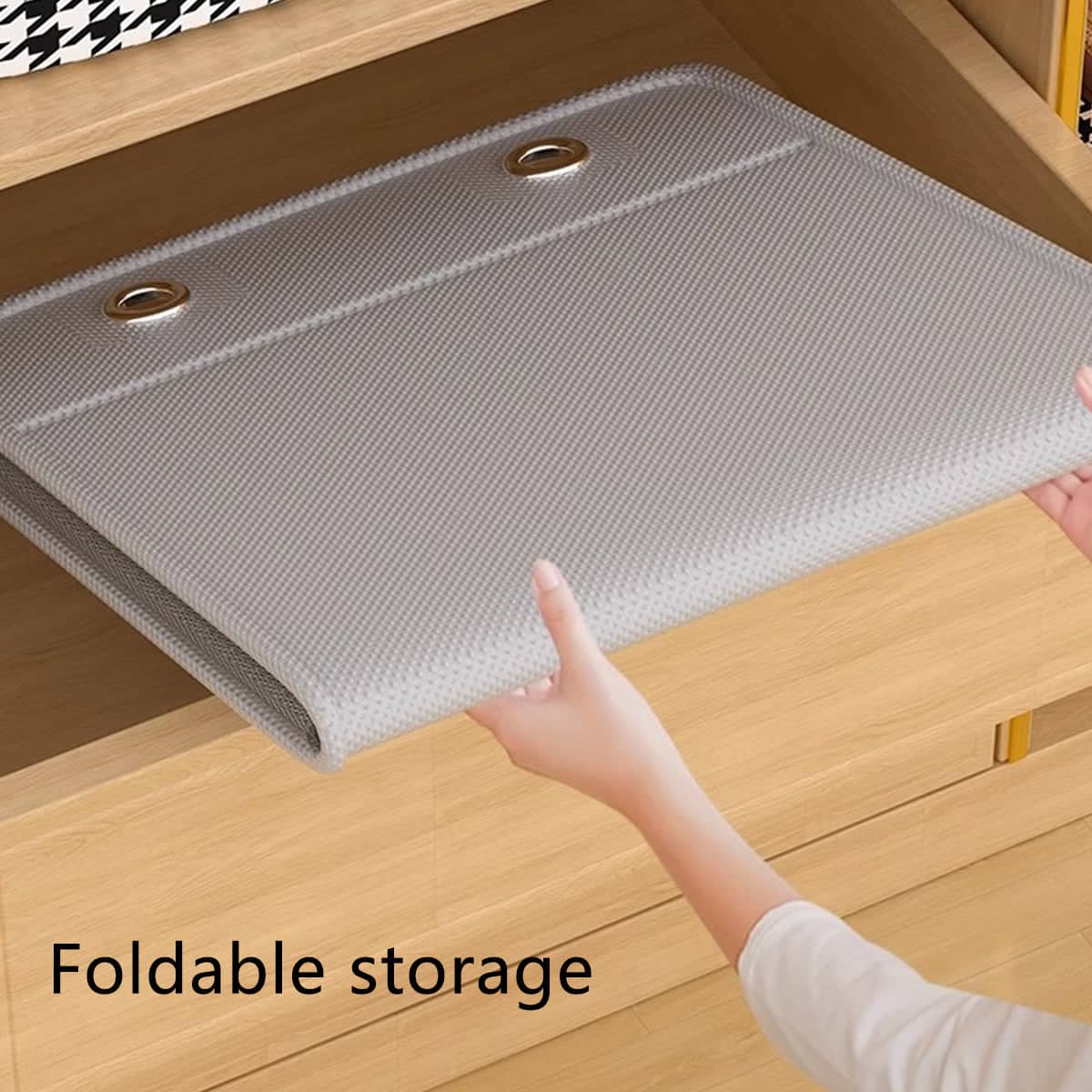 Hanging Wall Door Storage Bag Organiser Multi Pocket Grey - 3 Tier, 40 x 90 cm - view 5