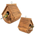 Hanging Wooden Birdhouse for Garden and Backyard, Outdoor Bird Shelter - view 2