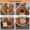 Hanging Wooden Birdhouse for Garden and Backyard, Outdoor Bird Shelter - view 4