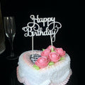 Happy Birthday Acrylic Cake Topper Party Decoration - Gold-Bowknot - view 6
